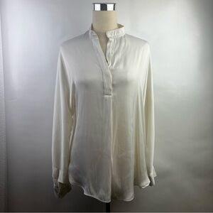 Ellie Tahari Ivory Long Sleeve Top Size L